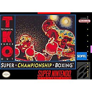 TKO SUPER CHAMPIONSHIP BOXING (SUPER NINTENDO SNES) - jeux video game-x