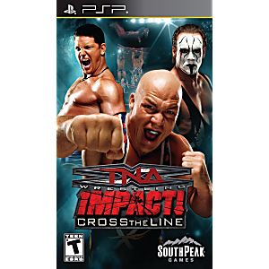 TNA IMPACT! CROSS THE LINE (PLAYSTATION PORTABLE PSP) - jeux video game-x