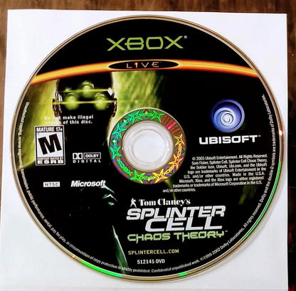 TOM CLANCY'S SPLINTER CELL: CHAOS THEORY XBOX - jeux video game-x