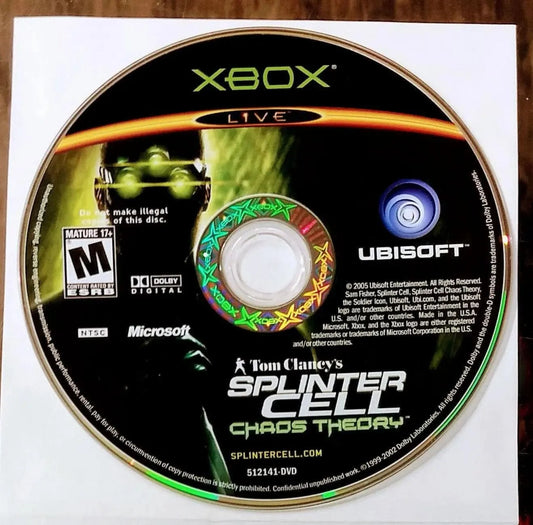 TOM CLANCY'S SPLINTER CELL: CHAOS THEORY XBOX - jeux video game-x