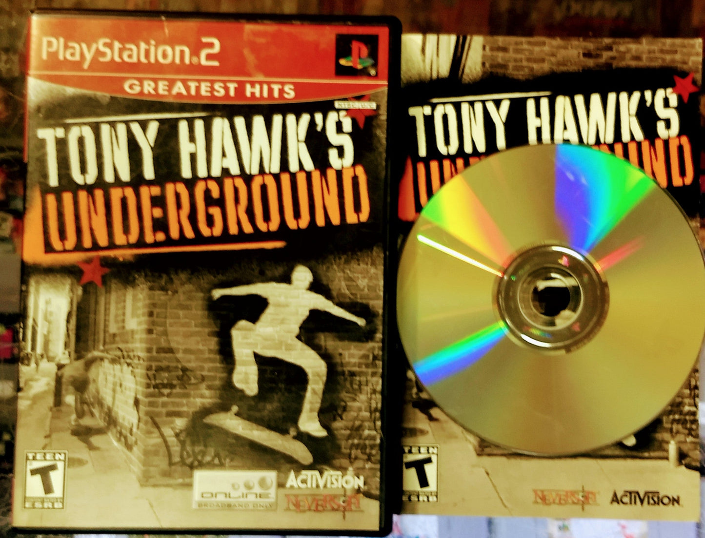 TONY HAWK'S UNDERGROUND THUG GREATEST HITS PLAYSTATION 2 PS2 - jeux video game-x