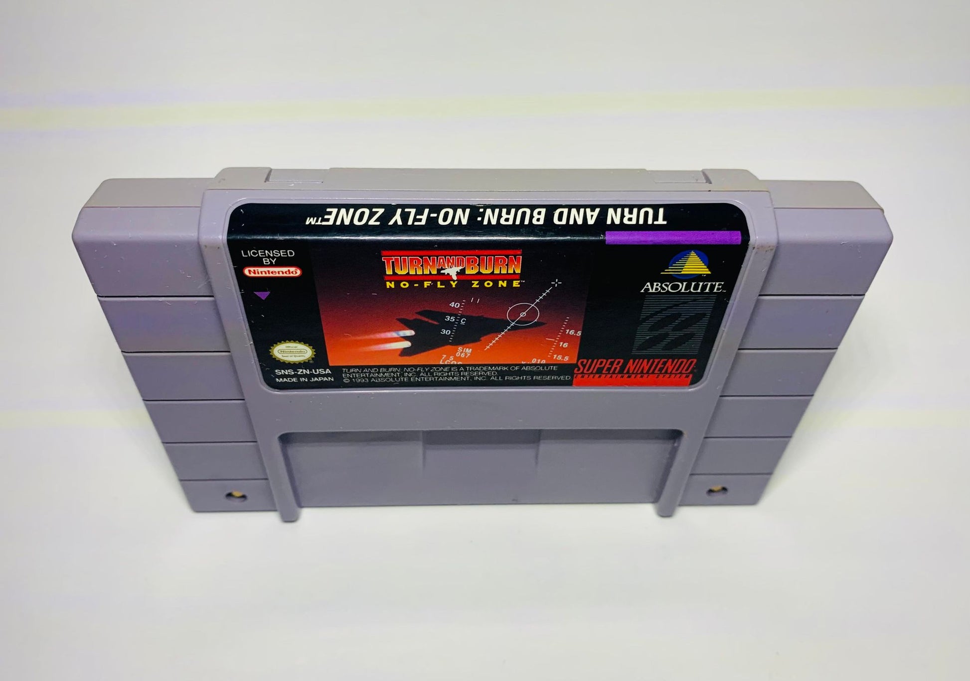 TURN AND BURN: NO-FLY ZONE SUPER NINTENDO SNES - jeux video game-x