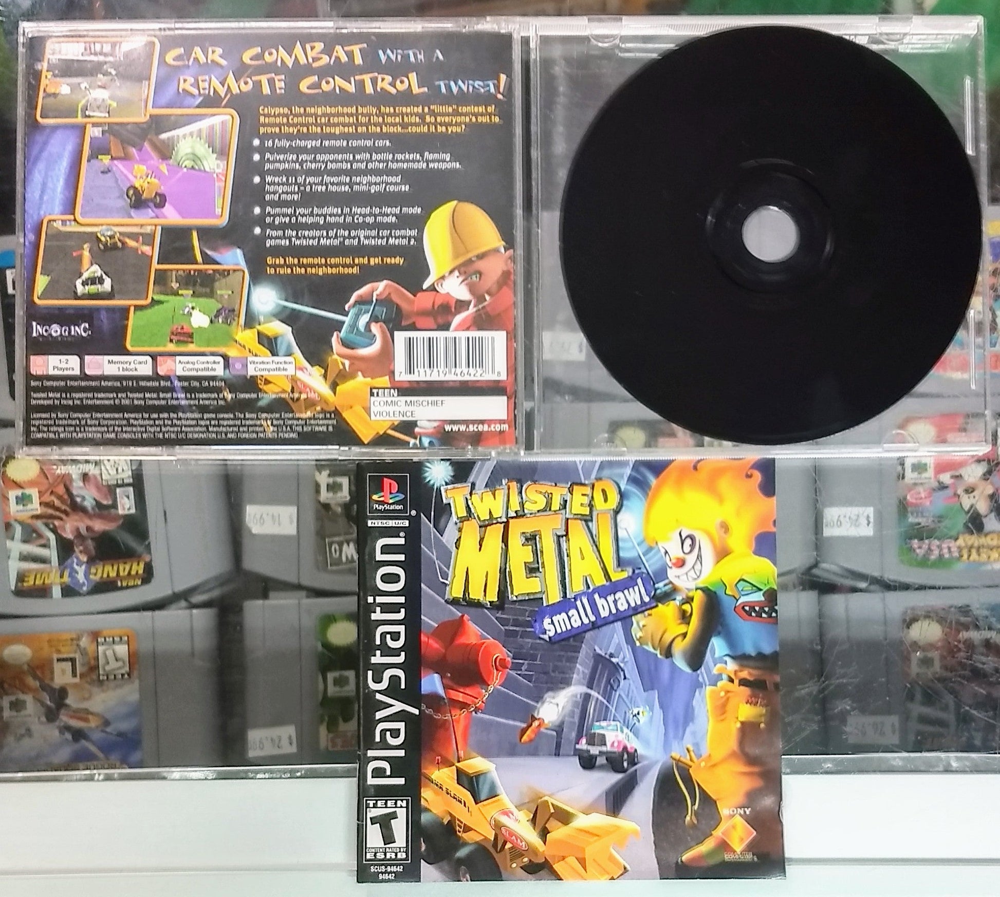 TWISTED METAL SMALL BRAWL (PLAYSTATION PS1) - jeux video game-x