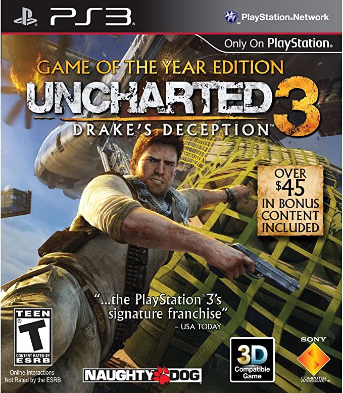 UNCHARTED 3 : DRAKE'S DECEPTION GAME OF THE YEAR GOTY (PLAYSTATION 3 PS3) - jeux video game-x