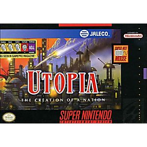 UTOPIA CREATION OF A NATION (SUPER NINTENDO SNES) - jeux video game-x