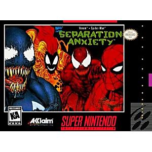 VENOM AND SPIDERMAN: SEPARATION ANXIETY (SUPER NINTENDO SNES) - jeux video game-x