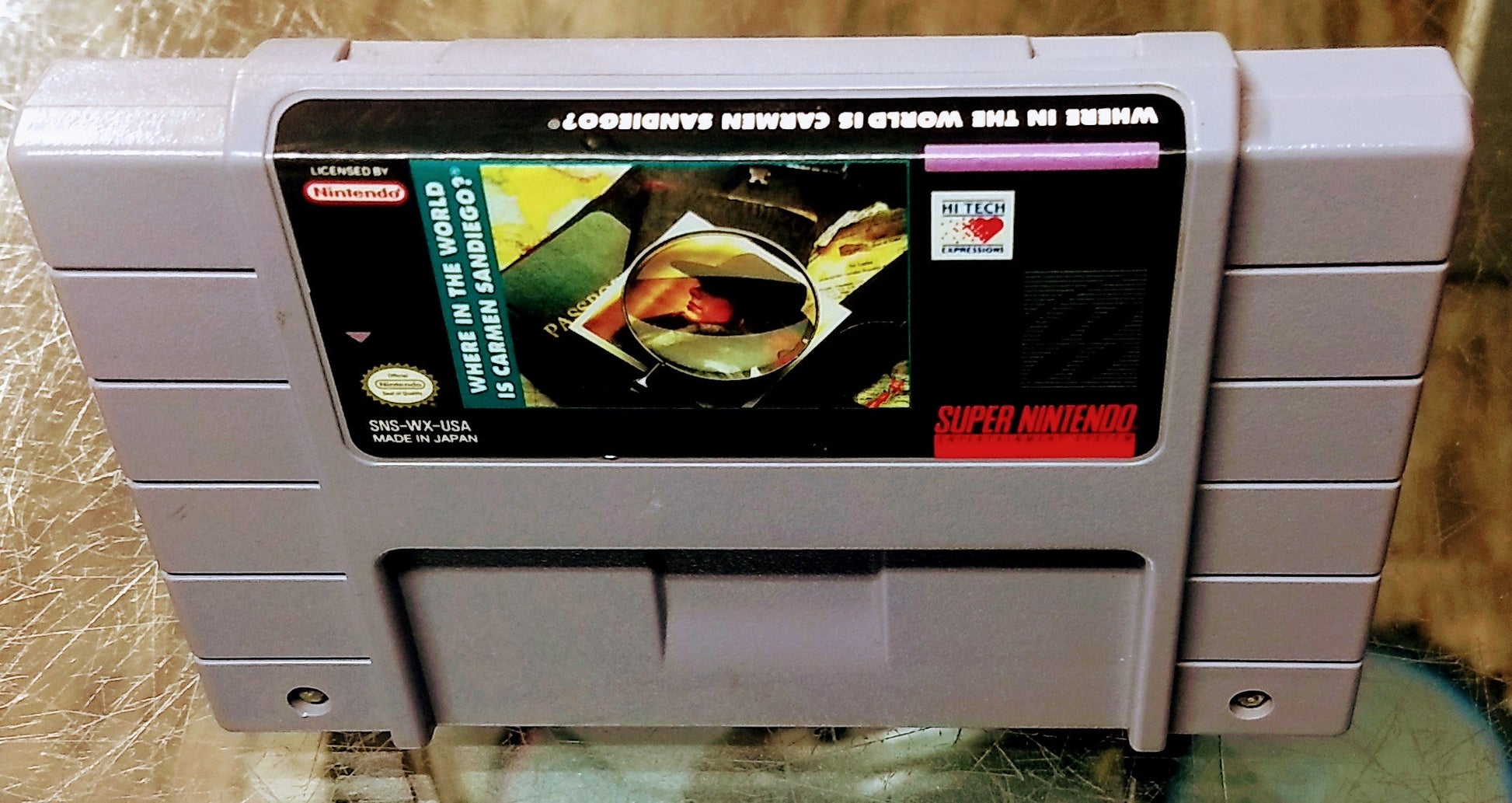 WHERE IN THE WORLD IS CARMEN SANDIEGO? SUPER NINTENDO SNES - jeux video game-x