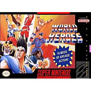 WORLD HEROES (SUPER NINTENDO SNES) - jeux video game-x