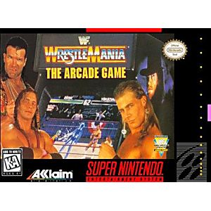 WWF WRESTLEMANIA THE ARCADE GAME (SUPER NINTENDO SNES) - jeux video game-x