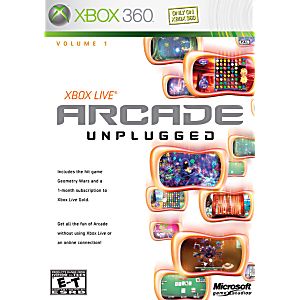 XBOX LIVE ARCADE UNPLUGGED VOLUME 1 (XBOX 360 X360) - jeux video game-x