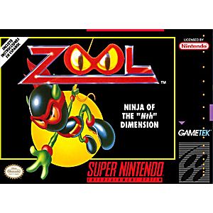 ZOOL NINJA OF THE NTH DIMENSION SUPER NINTENDO SNES - jeux video game-x