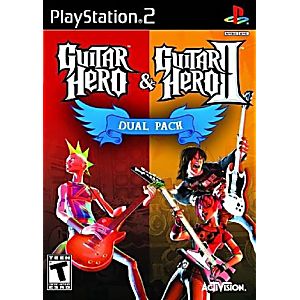 GUITAR HERO AND GUITAR HERO II 2 DUAL PACK (PLAYSTATION 2 PS2) - jeux video game-x
