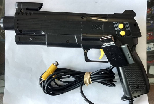 NAKI LUNAR ROCKER LIGHT GUN FOR SONY PLAYSTATION 1 2 PS1 PS2 AND SEGA SATURN SS - jeux video game-x