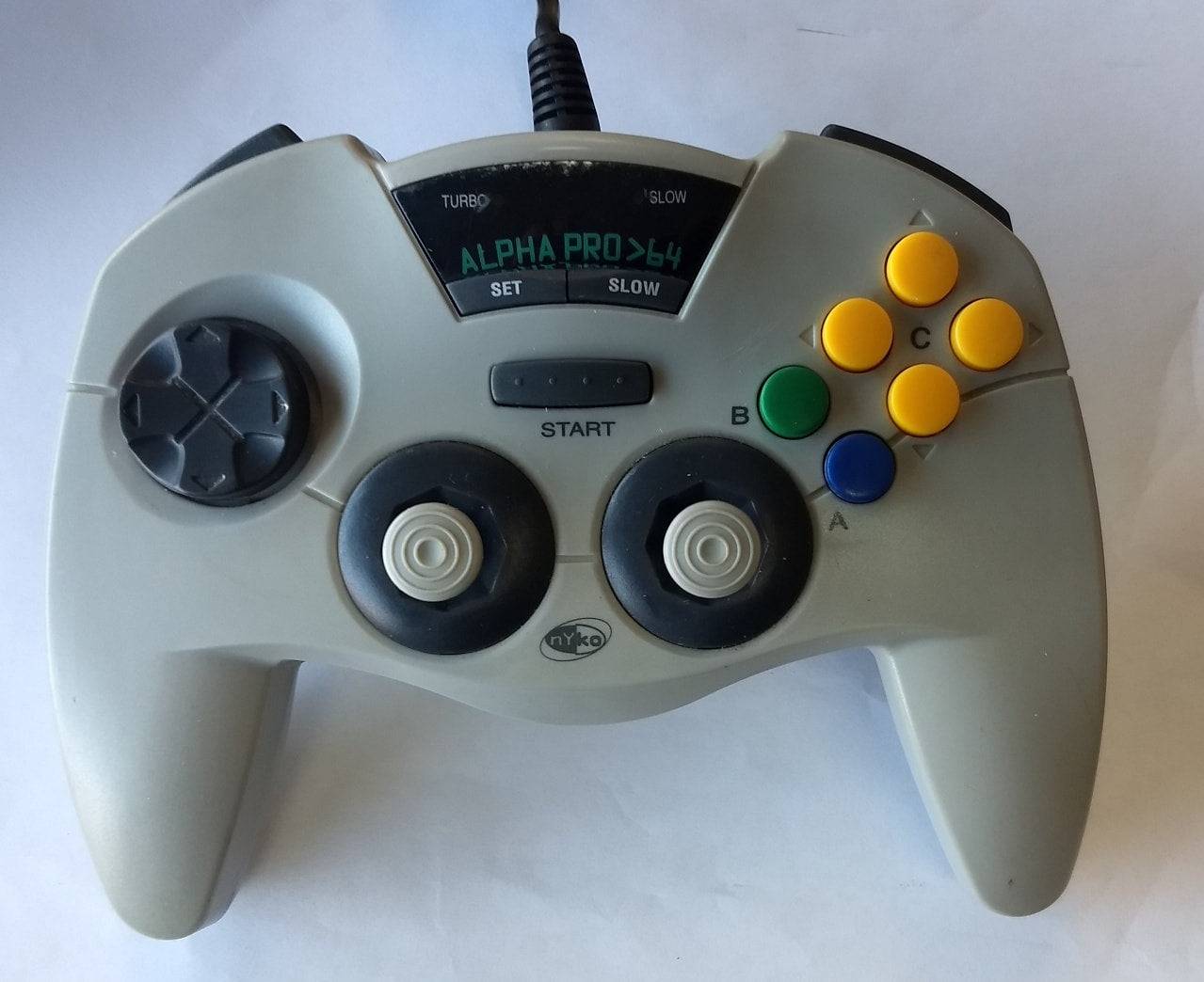 MANETTE NINTENDO 64 N64 NYKO ALPHA 64 CONTROLLER #N64-81010-E09 - jeux video game-x