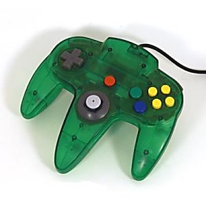 MANETTE NINTENDO 64 VERT FORET N64 JUNGLE GREEN CONTROLLER - jeux video game-x