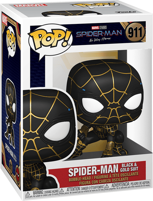 FUNKO POP! SPIDER-MAN BLACK & GOLD SUIT #911 - jeux video game-x