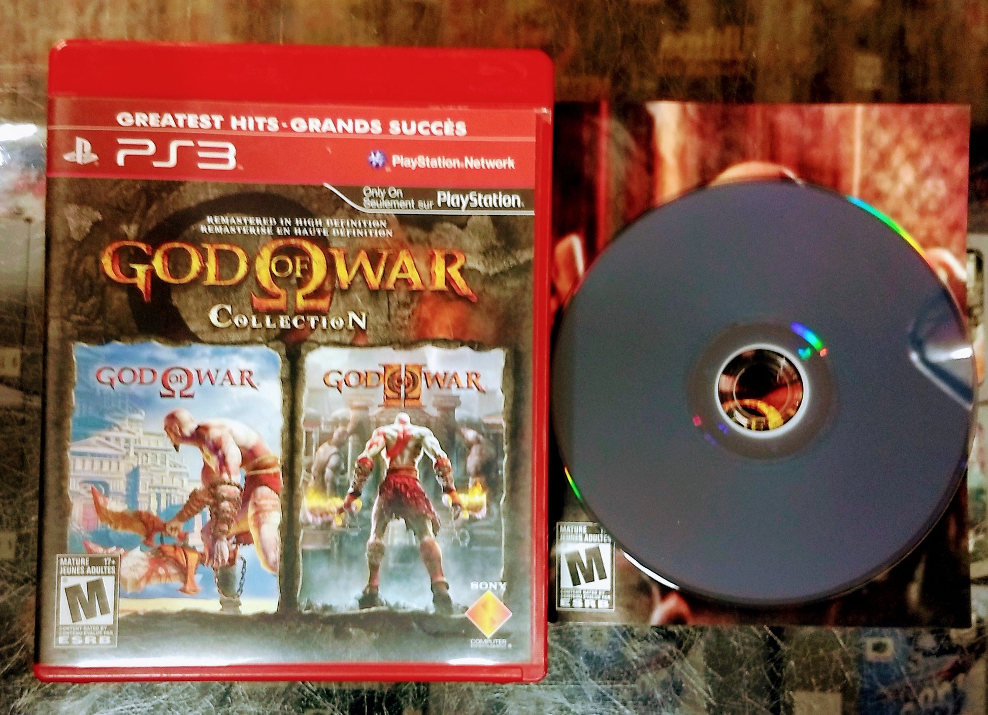 GOD OF WAR COLLECTION GREATEST HITS (PLAYSTATION 3 PS3) - jeux video game-x