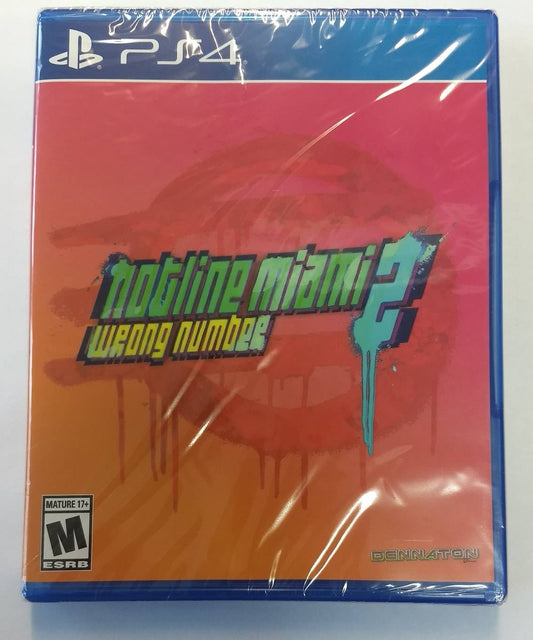 HOTLINE MIAMI 2 WRONG NUMBER (SPECIAL RESERVE GAMES #1468 OF 2000) (PLAYSTATION 4 PS4) - jeux video game-x