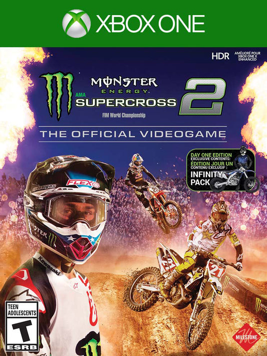 MONSTER ENERGY SUPERCROSS – THE OFFICIAL VIDEOGAME 2 (XBOX ONE XONE) - jeux video game-x