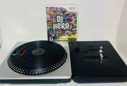 TABLE TOURNANTE DJ HERO BUNDLE TURN TABLE NINTENDO WII - jeux video game-x