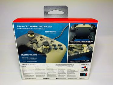 MANETTE POWERA ENHANCED WIRED CONTROLLER THE LEGEND OF ZELDA FOR NINTENDO SWITCH - BREATH OF THE WILD BOTW - jeux video game-x