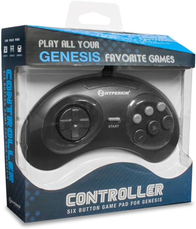 MANETTE SEGA GENESIS SG 6 BOUTONS CONTROLLER GÉNÉRIQUE - jeux video game-x