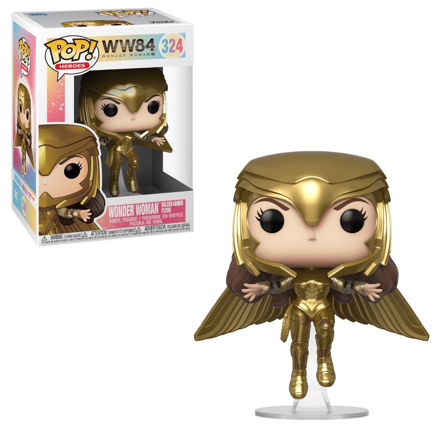 FUNKO POP HEROES WONDER WOMAN GOLDEN ARMOR FLYING #324 - jeux video game-x