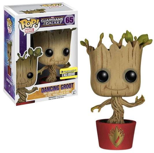 FUNKO POP MARVEL DANCING GROOT ENTERTAINMENT EARTH EXCLUSIVE #65 - jeux video game-x