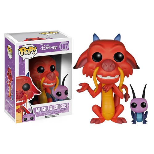 FUNKO POP MUSHU & CRICKET #167 - jeux video game-x