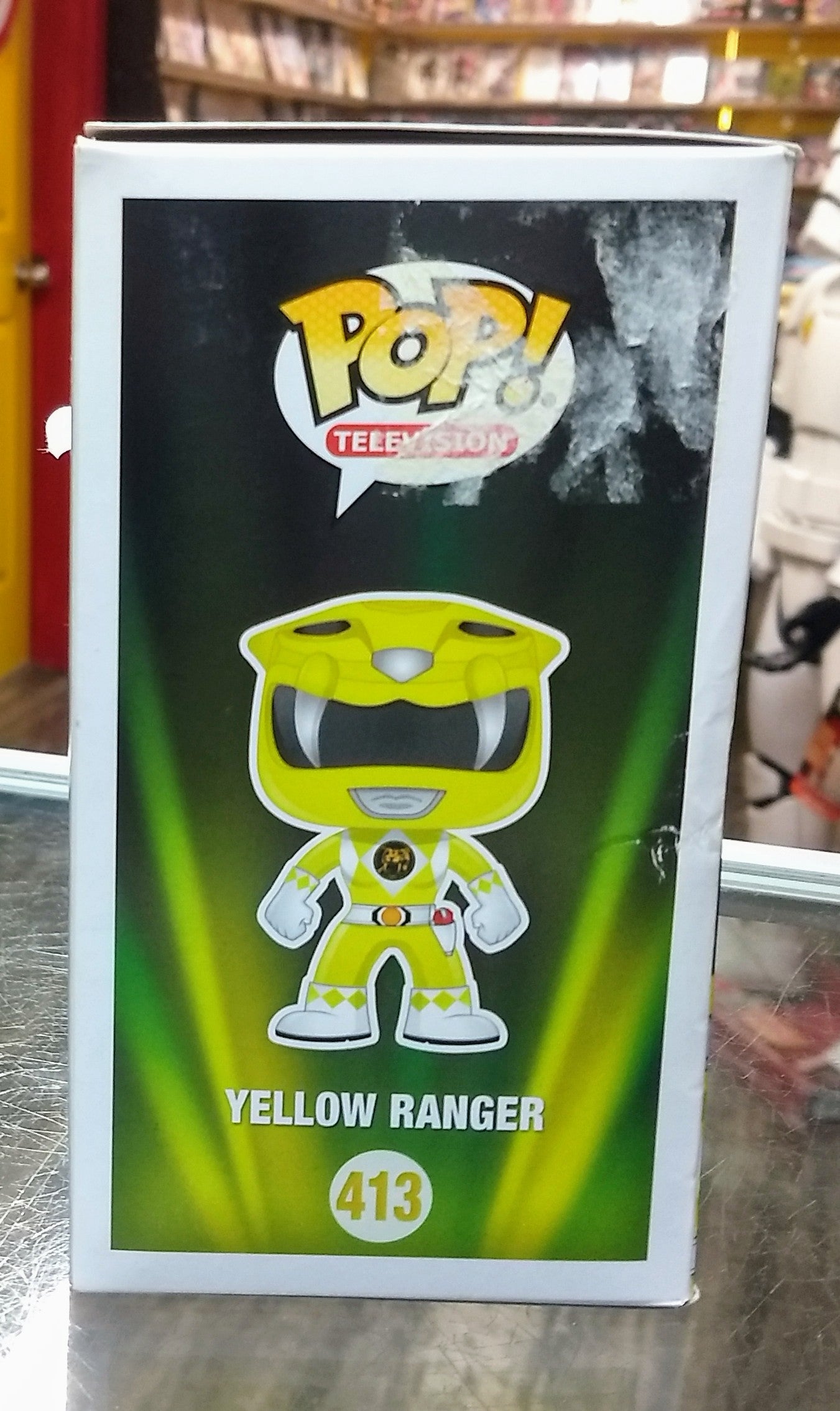 FUNKO POP TELEVISION YELLOW RANGER (MORPHING) #413 - jeux video game-x