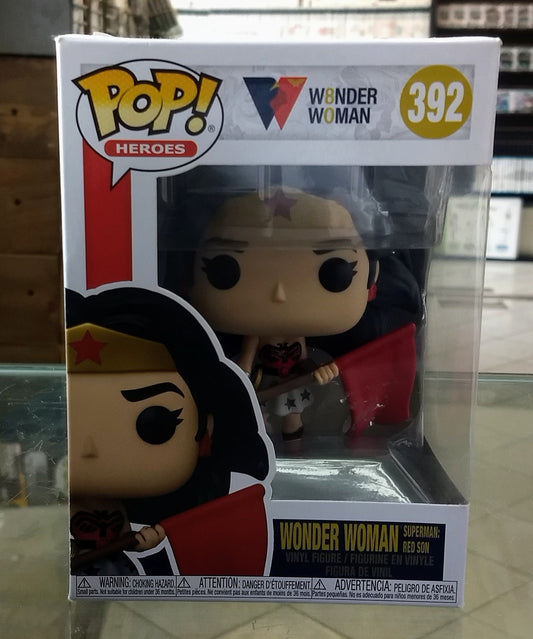 FUNKO POP HEROES WONDER WOMAN SUPERMAN RED SON #392 - jeux video game-x