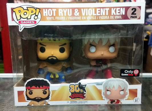 FUNKO POP HOT RYU AND VIOLENT KEN 2 PACK - jeux video game-x