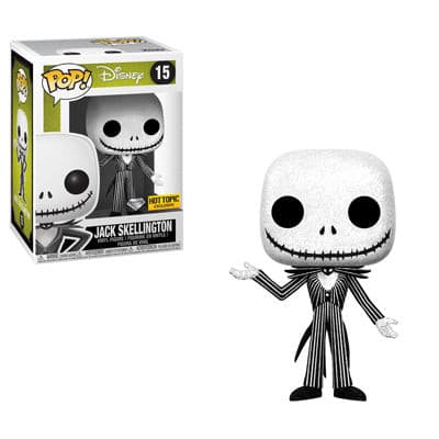 FUNKO POP JACK SKELLINGTON DIAMOND COLLECTION HOT TOPIC EXCLUSIVE #15 - jeux video game-x