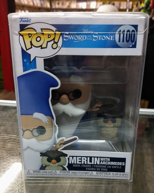 FUNKO POP MERLIN WITH ARCHIMEDES #1100 - jeux video game-x