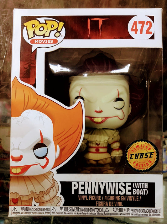 FUNKO POP MOVIES PENNYWISE WITH BOAT #472 - jeux video game-x