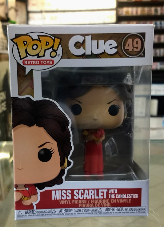 FUNKO POP RETRO TOYS SCARLET WITH THE CANDLESTICK #49 - jeux video game-x