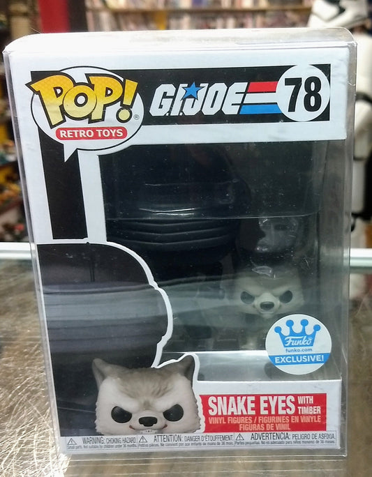 FUNKO POP RETRO TOYS SNAKE EYES WITH TIMBER #78 - jeux video game-x