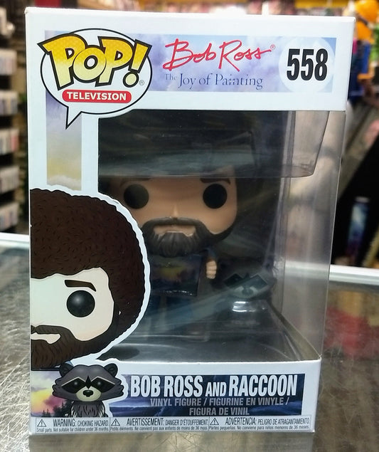 FUNKO POP TELEVISION BOB ROSS AND RACCOON #558 - jeux video game-x