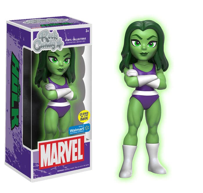 FUNKO ROCK CANDY SHE-HULK GLOW IN THE DARK - jeux video game-x