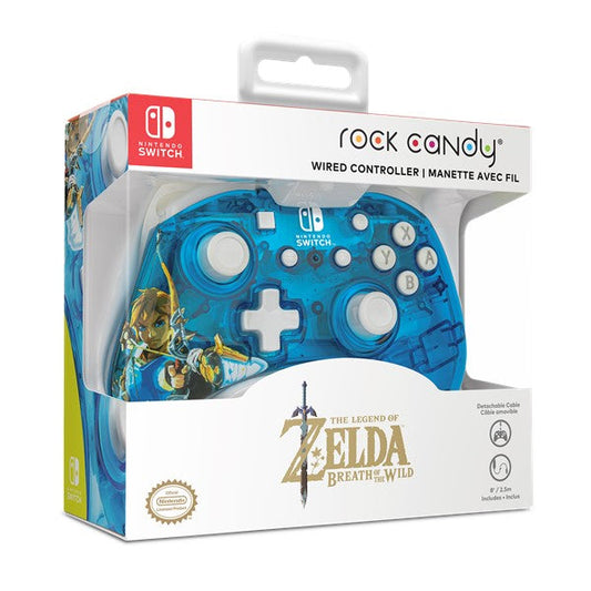 MANETTE ROCK CANDY NINTENDO SWITCH WIRED CONTROLLER: BERRY BRAVE LINK - jeux video game-x