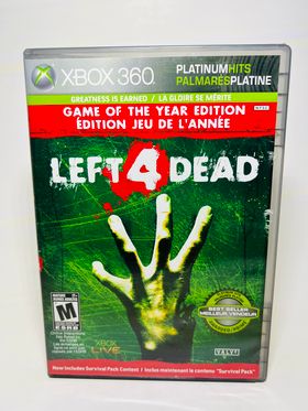 LEFT 4 DEAD PLATINUM HITS XBOX 360 X360 - jeux video game-x