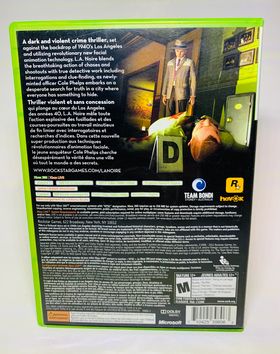 L.A. NOIRE XBOX 360 X360 - jeux video game-x