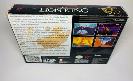 DISNEY'S THE LION KING en boite SUPER NINTENDO SNES - jeux video game-x