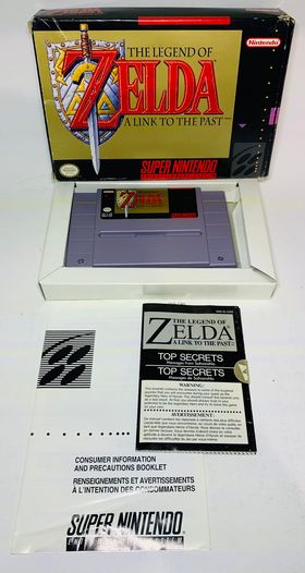 THE LEGEND OF ZELDA A LINK TO THE PAST EN BOITE SUPER NINTENDO SNES - jeux video game-x