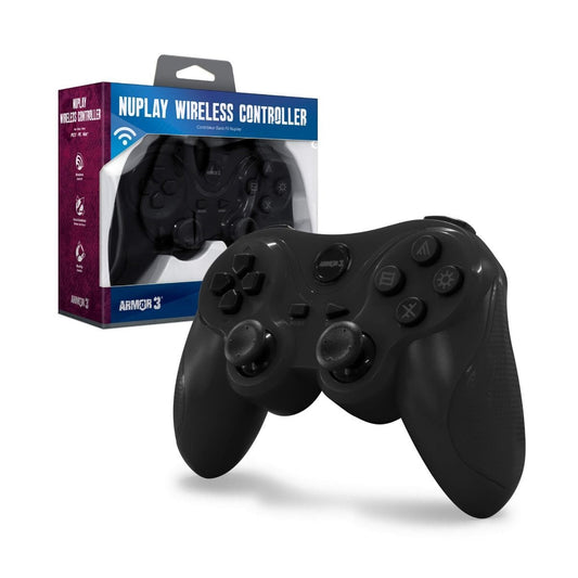 Manette NuPlay Wireless PlayStation 3 PS3/PC/MAC Controller Black Armor3