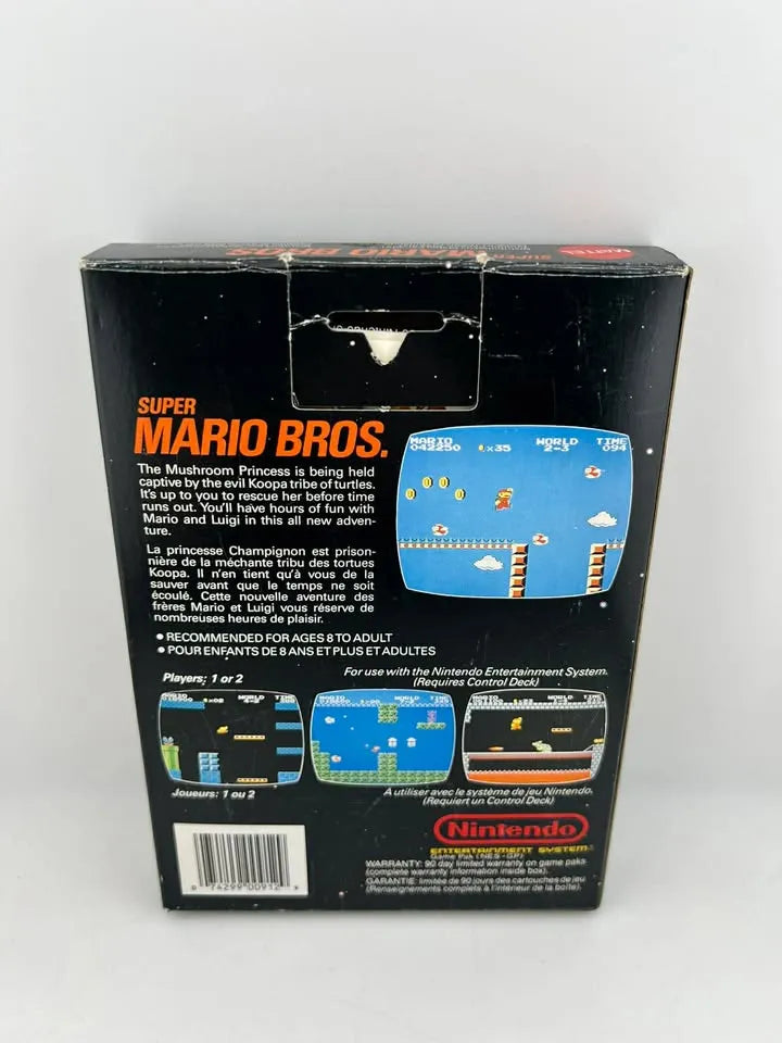Super Mario Bros En Boite Mattel Canadien Rev-A Nintendo NES