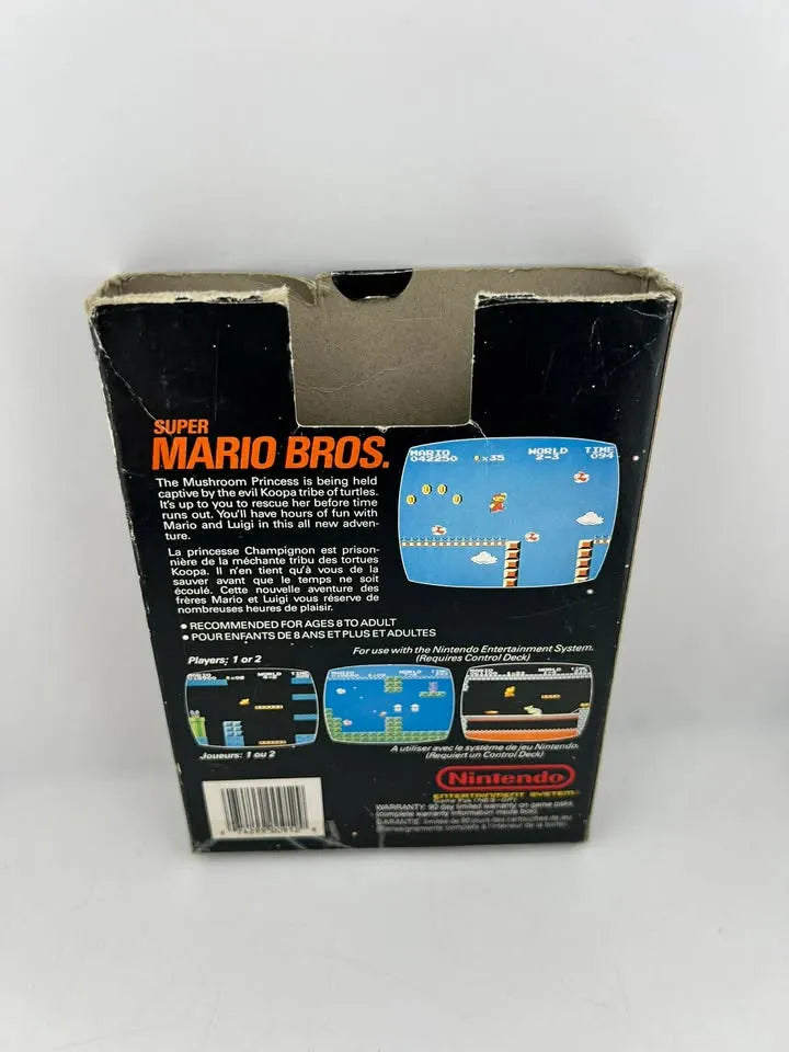 Super Mario Bros En Boite Mattel Canadien Rev-A Nintendo NES