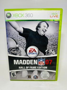 MADDEN NFL 07 HALL OF FAME EDITION XBOX 360 X360 - jeux video game-x