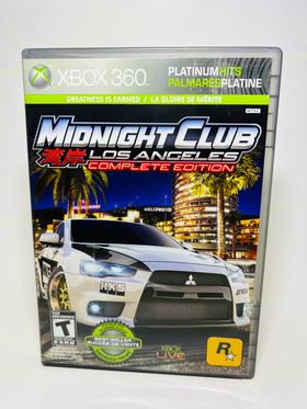 MIDNIGHT CLUB LOS ANGELES COMPLETE EDITION PLATINUM HITS XBOX 360 X360 - jeux video game-x