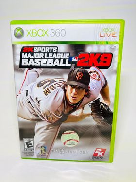 MAJOR LEAGUE BASEBALL MLB 2K9 XBOX 360 X360 - jeux video game-x